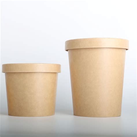 Disposable Kraft Paper Ice Cream Cups Manufacturers & Suppliers China ...