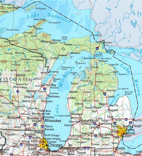 Michigan Reference Map