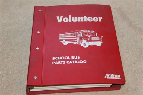 volunteer school bus parts Catalog Amtran bus bodies ( copyright 1995) | eBay