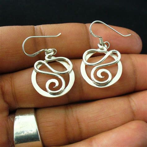 Handmade Sterling Silver Twisted Wire Earrings | Etsy | Wire jewelry, Etsy earrings, Wire ...