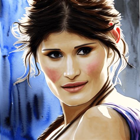 Gemma Arterton Tamina Watercolor Painting · Creative Fabrica