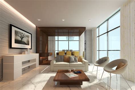 #modern #livingroom #diningarea #living #dining #wood #marble #simple | Living dining room ...