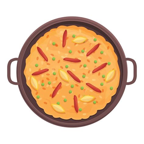 Paella fish icon cartoon vector. Spanish cuisine 14359254 Vector Art at ...