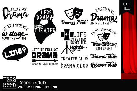 Drama Club (130484) | SVGs | Design Bundles | Drama club, Drama ...