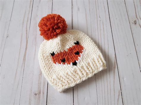 The Friendly Fox Beanie Knitting Pattern Only Knit Fox Beanie - Etsy