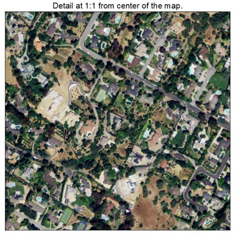 Aerial Photography Map of Monte Sereno, CA California