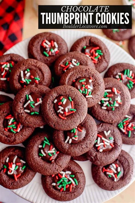 Chocolate Thumbprint Cookies - Boulder Locavore