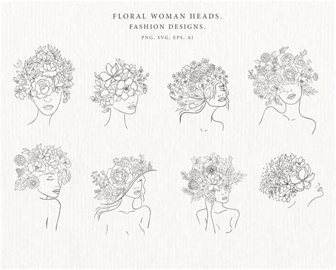 woman with flower head tattoo meaning - musicartillustrationsdrawings