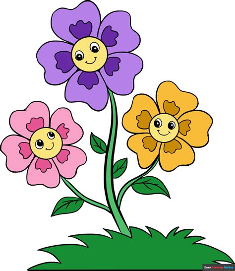 Drawing Flowers Step By Pdf | Best Flower Site