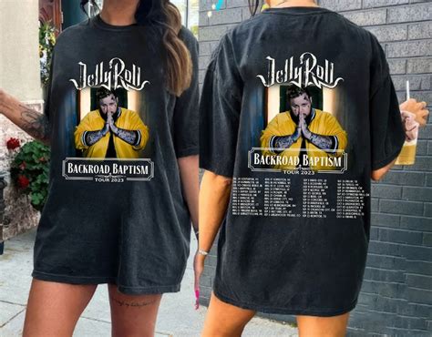 Jelly Roll 2023 Tour Shirt Backroad Baptism Tour Shirt - Etsy