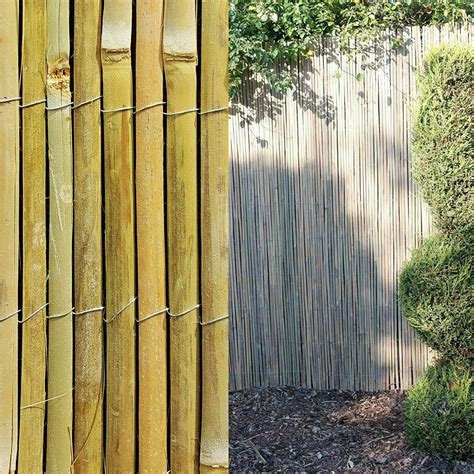 Bamboo Slat or Cane Screening Roll Garden Fencing Panel Outdoor Privacy Fence 4m | eBay