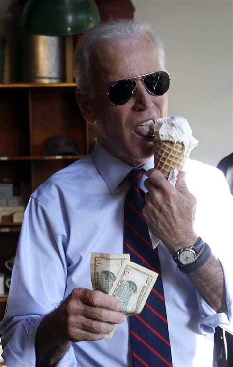 Joe Biden eats ice cream, wears sunglasses, flashes cash for most Joe ...