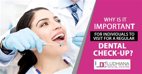 Why is it important for individuals to visit for a regular dental check-up?