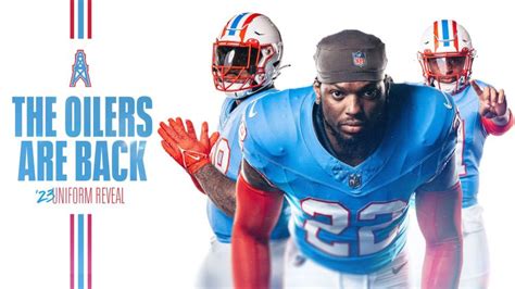 Tennessee Titans Unveil Houston Oilers Throwback Uniforms – SportsLogos ...