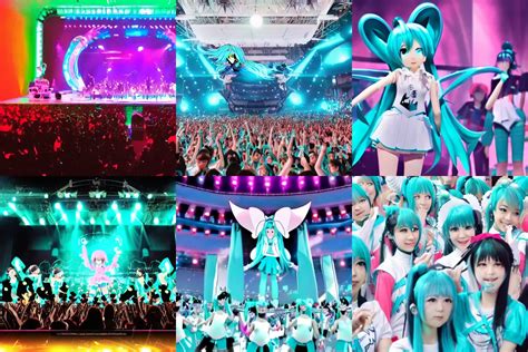 photo of a Hatsune Miku concert | Stable Diffusion | OpenArt