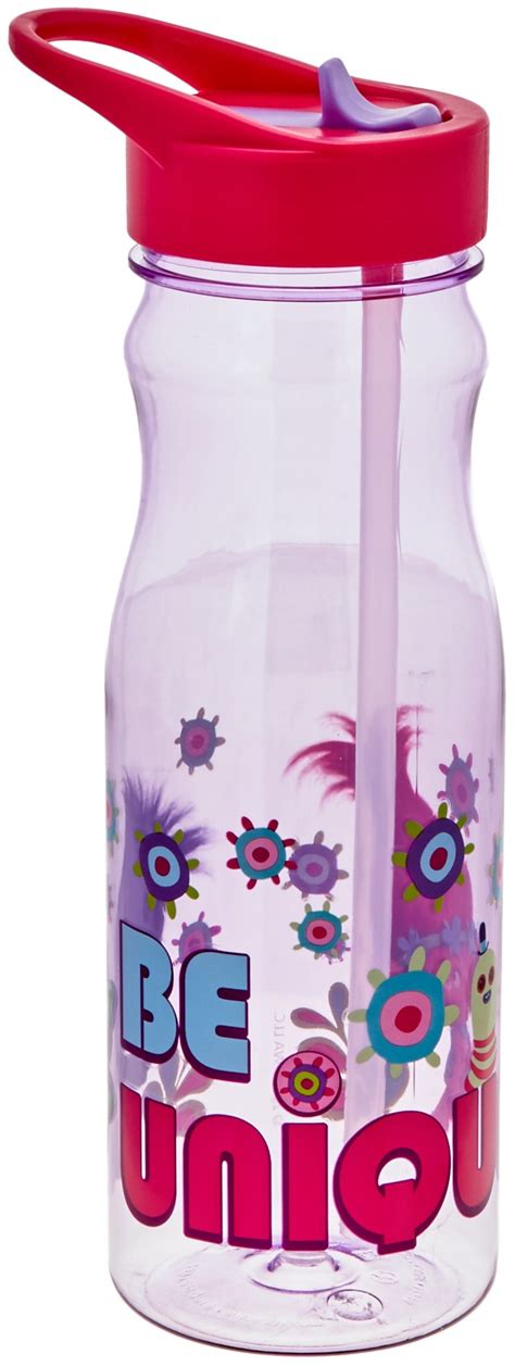 Zak! Designs Tritan Water Bottle with Flip-Up Spout and Straw f... Free ...