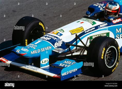 F1, Gp Monaco 1995, Michael Schumacher, Benetton Renault Stock Photo ...