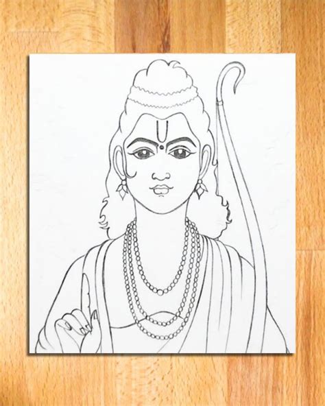 Lord Rama Drawing for Beginners - Step by Step | How to Draw Lord Rama | Ramnavmi Drawing