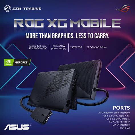 Asus ROG XG Mobile 2023 RTX 4090 16GB GDDR6 280/150W ZZM TRADING ...