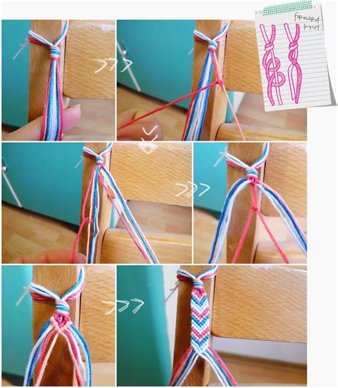 Curious and Catcat: Friendship Bracelets Part 2: Forward Knot and Chevron Bracelet