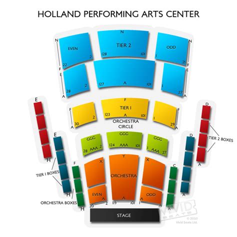 Holland Performing Arts Center Seating Chart | Vivid Seats