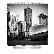 Cloud Gate Bean Chicago Skyline in Black and White Photograph by Paul ...