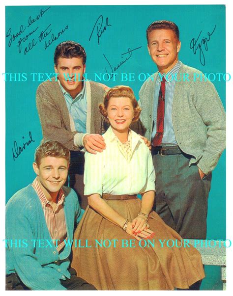 OZZIE & HARRIET Cast TV Show Signed Autograph Autographed 8x10 Photo Reprint Ozzie, Harriet ...