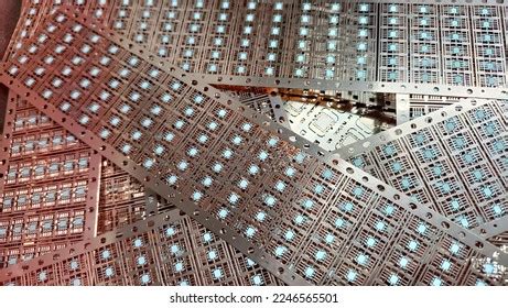 Semiconductor Lead Frame Electronic Chip Semiconductor Stock Photo ...