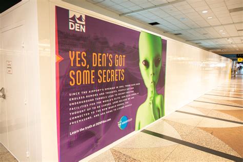 Denver International Airport conspiracy theories feature in new signage