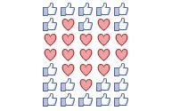 Emoticon icon art for Facebook comments (Emoji icon patterns)