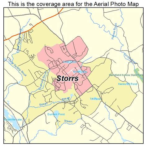 Aerial Photography Map of Storrs, CT Connecticut