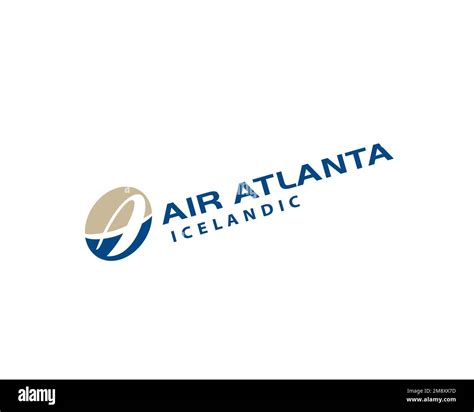 Air Atlanta Icelandic, rotated logo, white background Stock Photo - Alamy