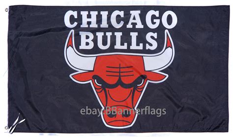 Chicago Bulls Flag-3x5 Chicago Bull flags Banner-100% polyester - flagsshop