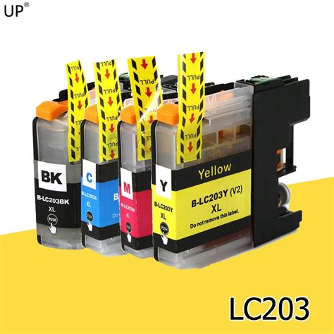 LC203 BK/C/M/Y Full Compatible Ink Cartridge For brother MFCJ4320DW J4420DW 4620DW J5520DW ...