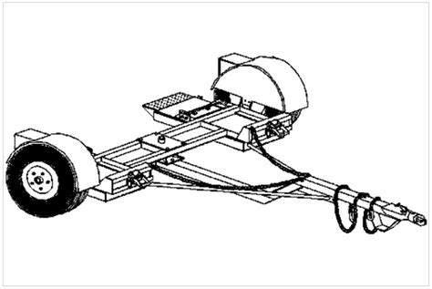 (1000) - HEAVY-DUTY CAR DOLLY TRAILER PLANS