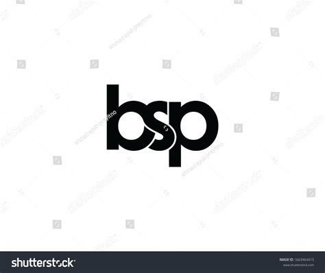 Bsp Original Monogram Logo Design Stock Illustration 1663464415 ...