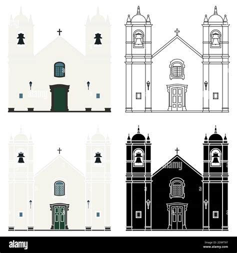 Grande catholic cathedral Stock Vector Images - Alamy