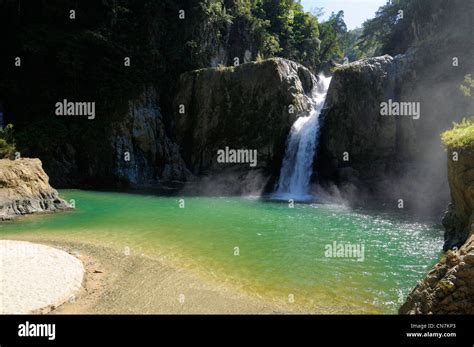 Dominican Republic, La Vega province, Jarabacoa, Jimenoa waterfalls, Salto de Jimenoa Stock ...