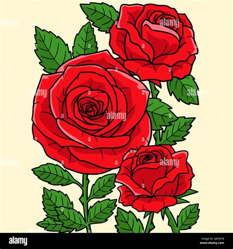 Imagen flor de rosa de dibujos animados fotografías e imágenes de alta resolución - Alamy