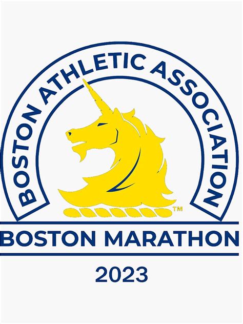 "Boston Marathon 2023" Sticker for Sale by ALBARRAKA | Redbubble