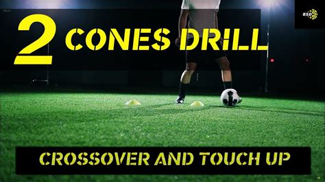 EASY Setup 2 Cones SOCCER DRILL - Dribbling Drill - YouTube