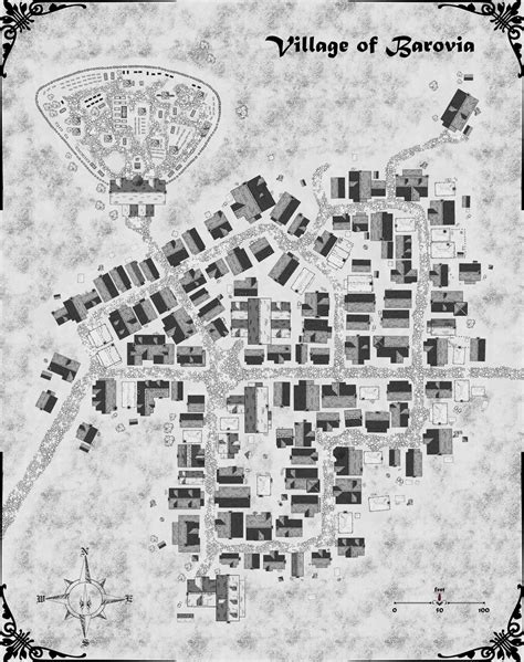 Village of Barovia: Curse of Strahd Map : r/battlemaps