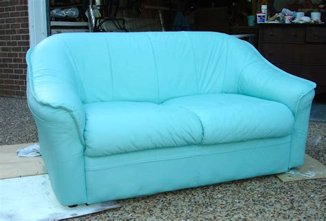 Leather sofa painted with ASCP!!! Paint Leather Couch, Faux Leather Sofa, Leather Ottoman ...