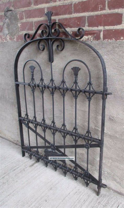 Antique Ornate Black Wrought Iron Garden Gate - Cincinnati, Ohio (3)