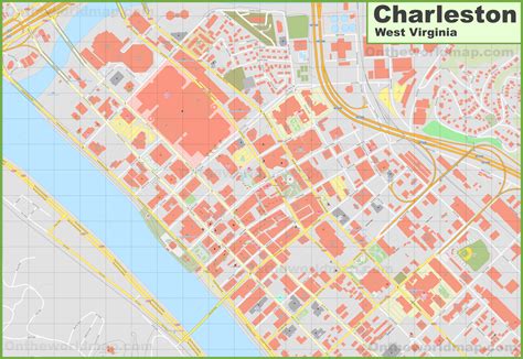 Charleston downtown map