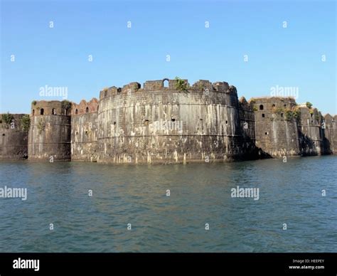 East Side view of the Janjira fort, Janjira fort is build in the sea 2 ...