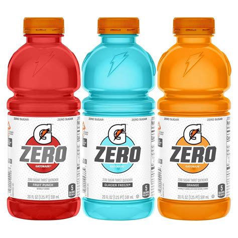 Gatorade Zero Sugar Thirst Quencher, Classic Variety Pack, 20 oz Bottles, 12 count - Walmart.com ...