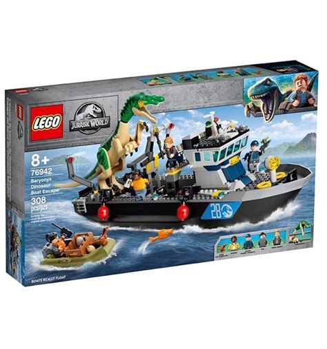 LEGO Jurassic Park Baryonyx Dinosaur Boat Escape Set 76942 - ES