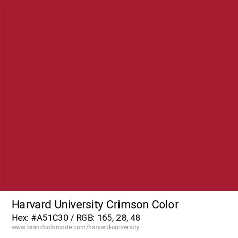 Harvard University Brand Color Codes » BrandColorCode.com