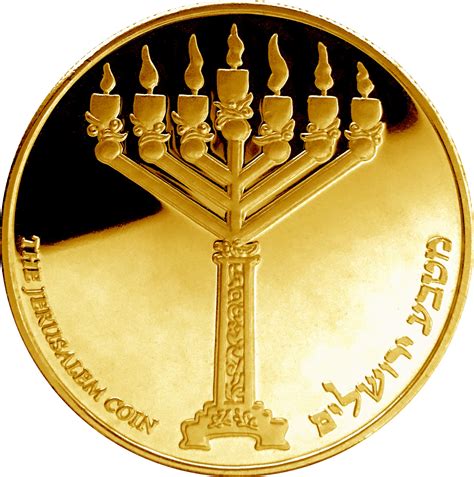 Jerusalem Peace Coin - 1 oz 24K Gold with Stone Stand - The Israel Boutique